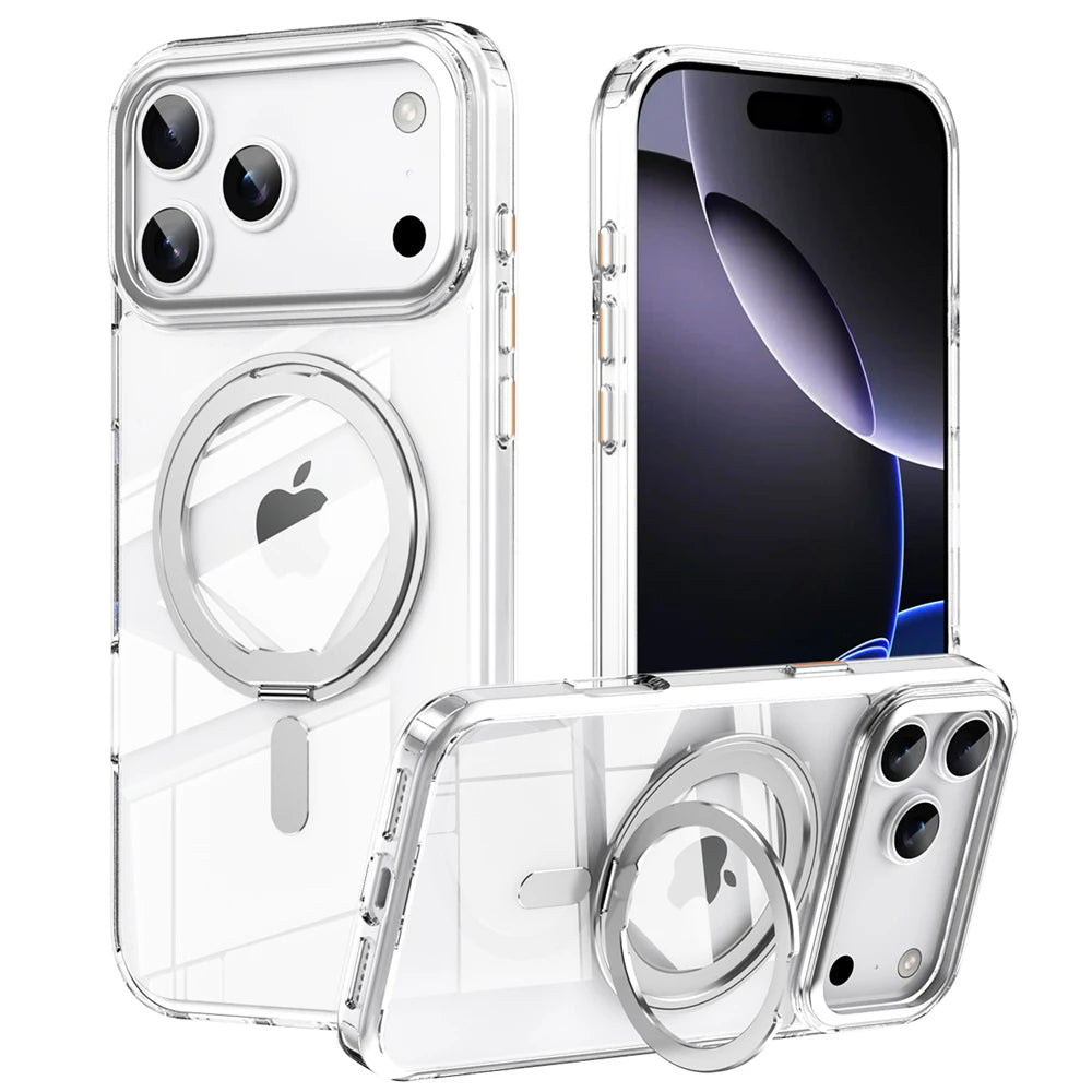 Transparente MagSafe/Magnet Hülle/Case mit integriertem Ständer für iPhone 17 Pro, 17 Pro Max | ZITOCASES®