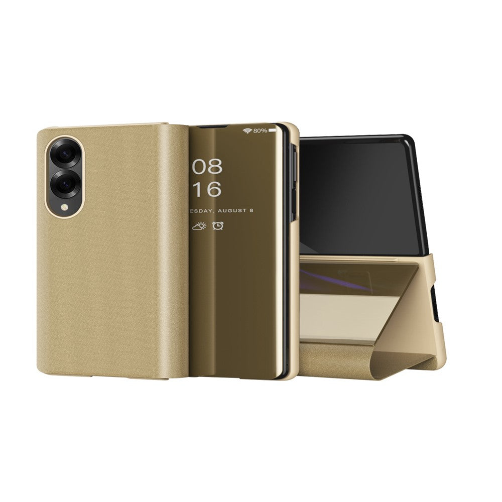 Transparente/Spiegel Kunstleder Klapphülle/Flipcase für Samsung Galaxy Z Fold 8 | ZITOCASES®