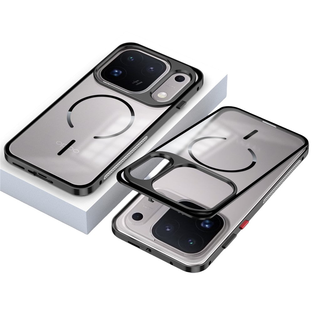 Rahmen/Bumper Aluminium MagSafe/Magnet Hülle/Case inkl. Glas Rückseite für Oppo Find X10, X10 Pro Max