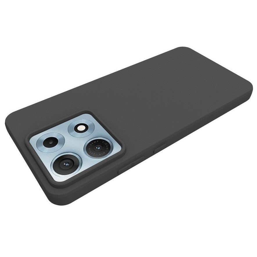 Dünne/Schwarze Silikon Hülle/Case für Motorola Edge 70 Max