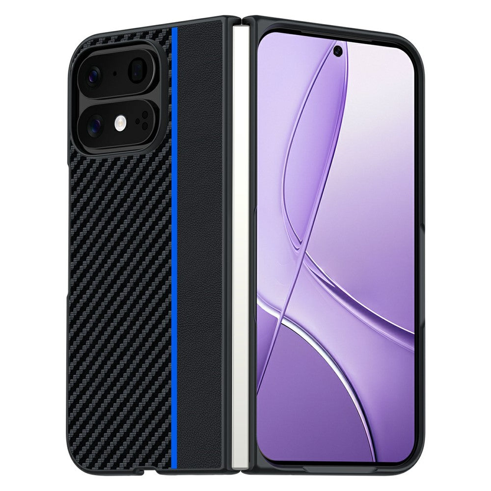 Carbon Optik/Kunstleder Hülle/Case für Google Pixel 11 Pro Fold