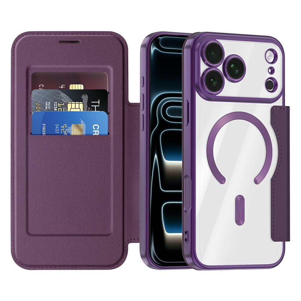 Karierte Kunstleder MagSafe/Magnet Klapphülle/Flipcase für iPhone 18 Pro, 18 Pro Max | ZITOCASES®