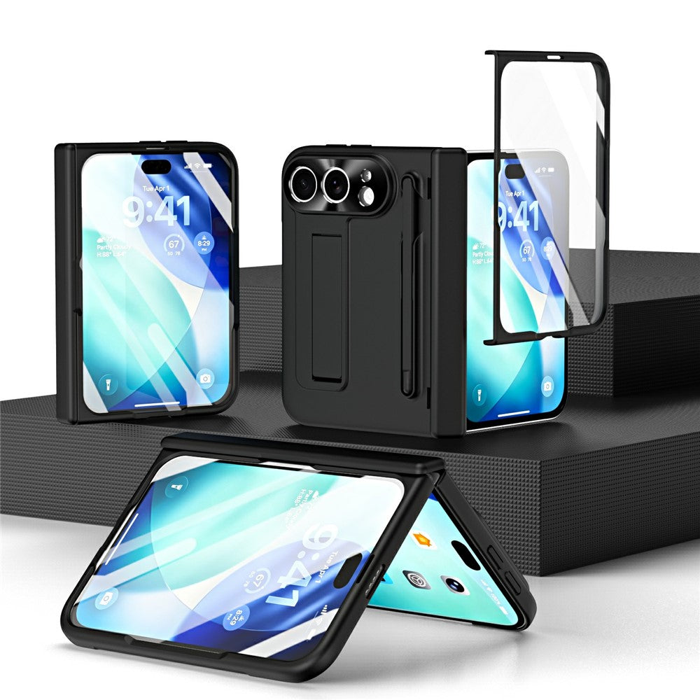 Bunte Hartplastik Vollschutz [KLARSICHT] Hülle/Case mit integriertem Ständer und Stift für iPhone Ultra | ZITOCASES®