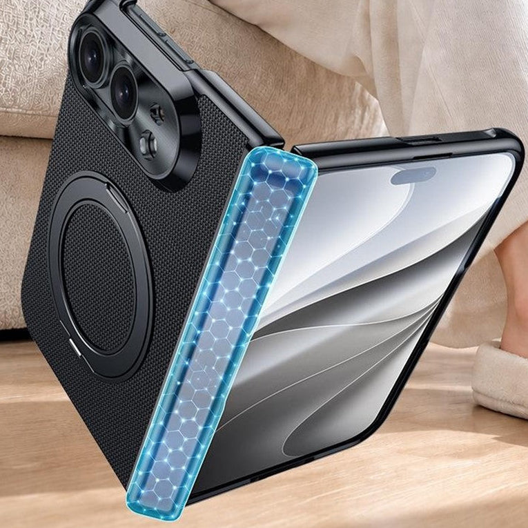 Nylon Vollschutz [KLARSICHT] MagSafe/Magnet Hülle/Case mit integriertem Ständer für iPhone Ultra | ZITOCASES®