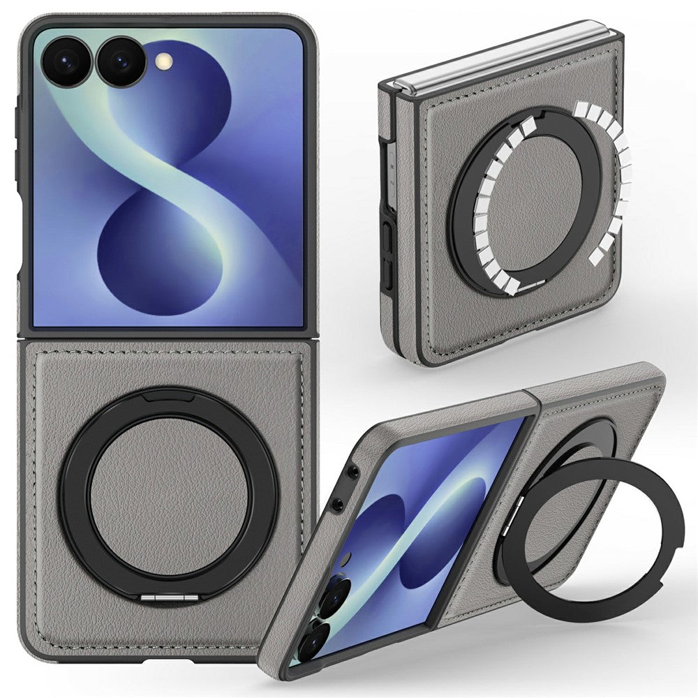 Kunstleder MagSafe/Magnet Hülle/Case mit integriertem Ständer für Samsung Galaxy Z Flip 8 | ZITOCASES®