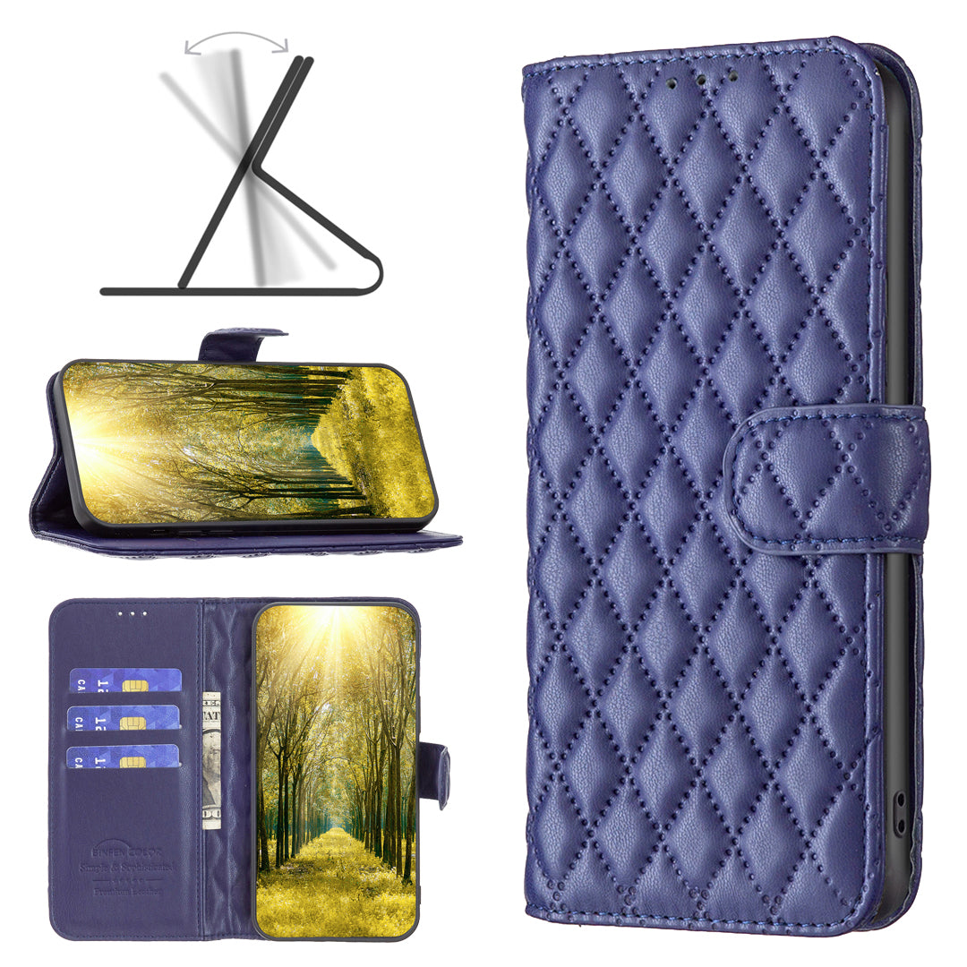 Karierte Kunstleder Klapphülle/Flipcase für Oppo Find X10, X10 Pro Max
