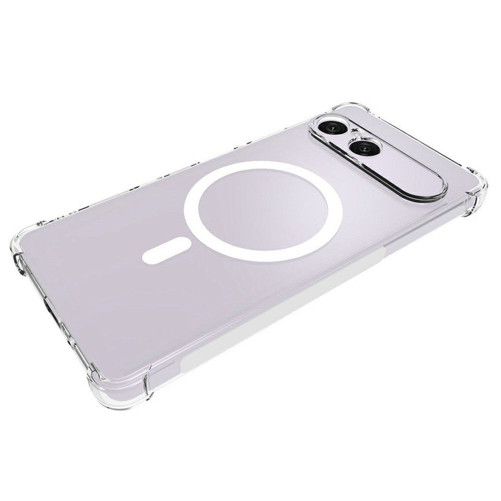 Transparente Airbag MagSafe/Magnet Silikon Hülle/Case für Sony Xperia 10 VIII | ZITOCASES®
