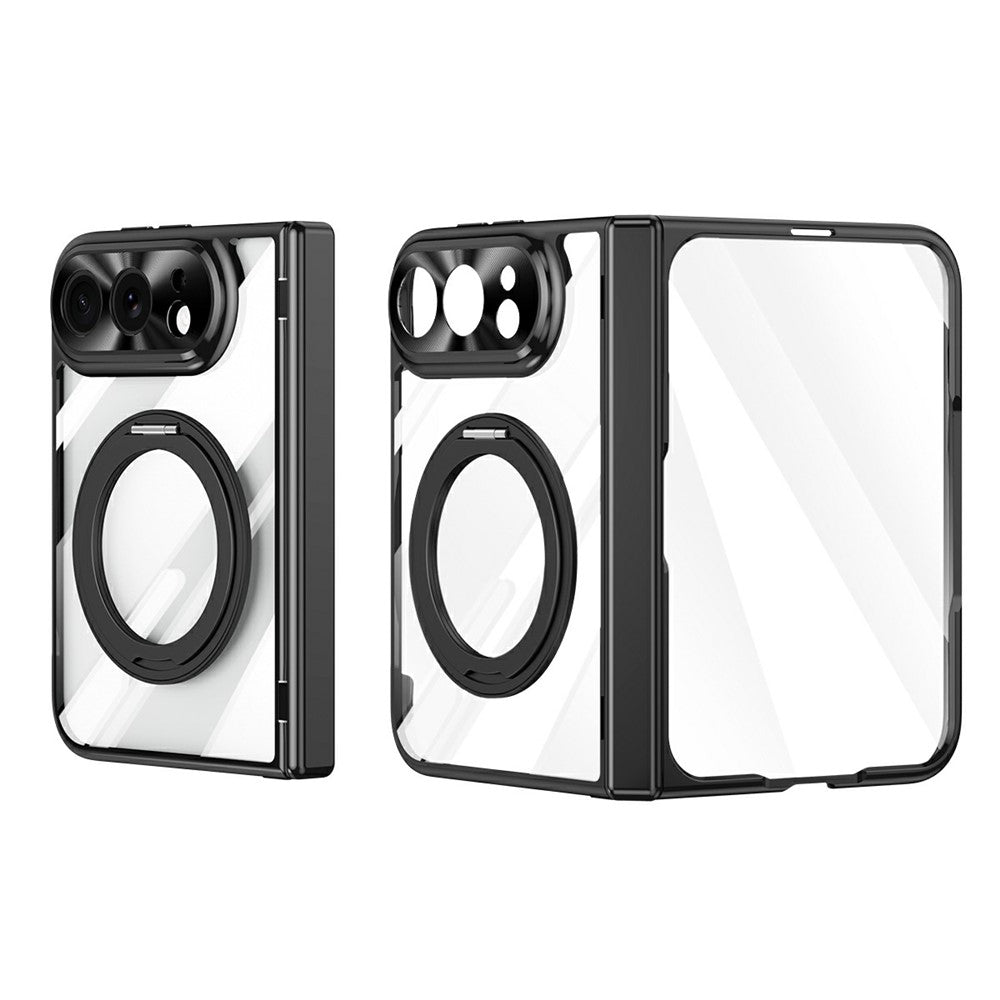 Kratzfeste/Transparente Vollschutz [KLARSICHT] MagSafe/Magnet Hülle/Case mit integriertem Ständer für iPhone Ultra | ZITOCASES®