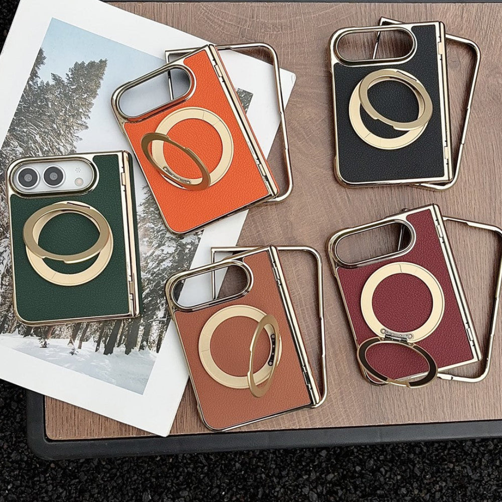 Kunstleder MagSafe/Magnet Hülle/Case mit integriertem Ständer für iPhone Ultra | ZITOCASES®