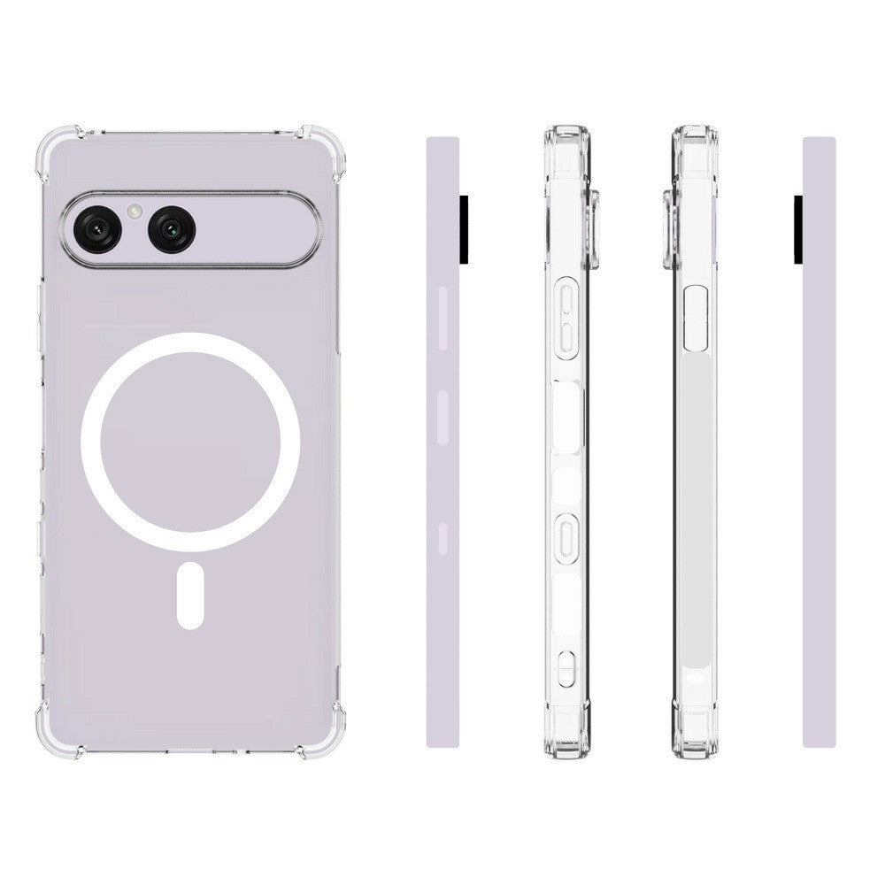 Transparente Airbag MagSafe/Magnet Silikon Hülle/Case für Sony Xperia 10 VIII | ZITOCASES®