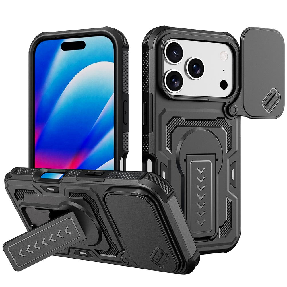 Outdoor Hülle/Case mit verschiebbarer Kameraabdeckung und integriertem Ständer für iPhone 18 Pro, 18 Pro Max | ZITOCASES®