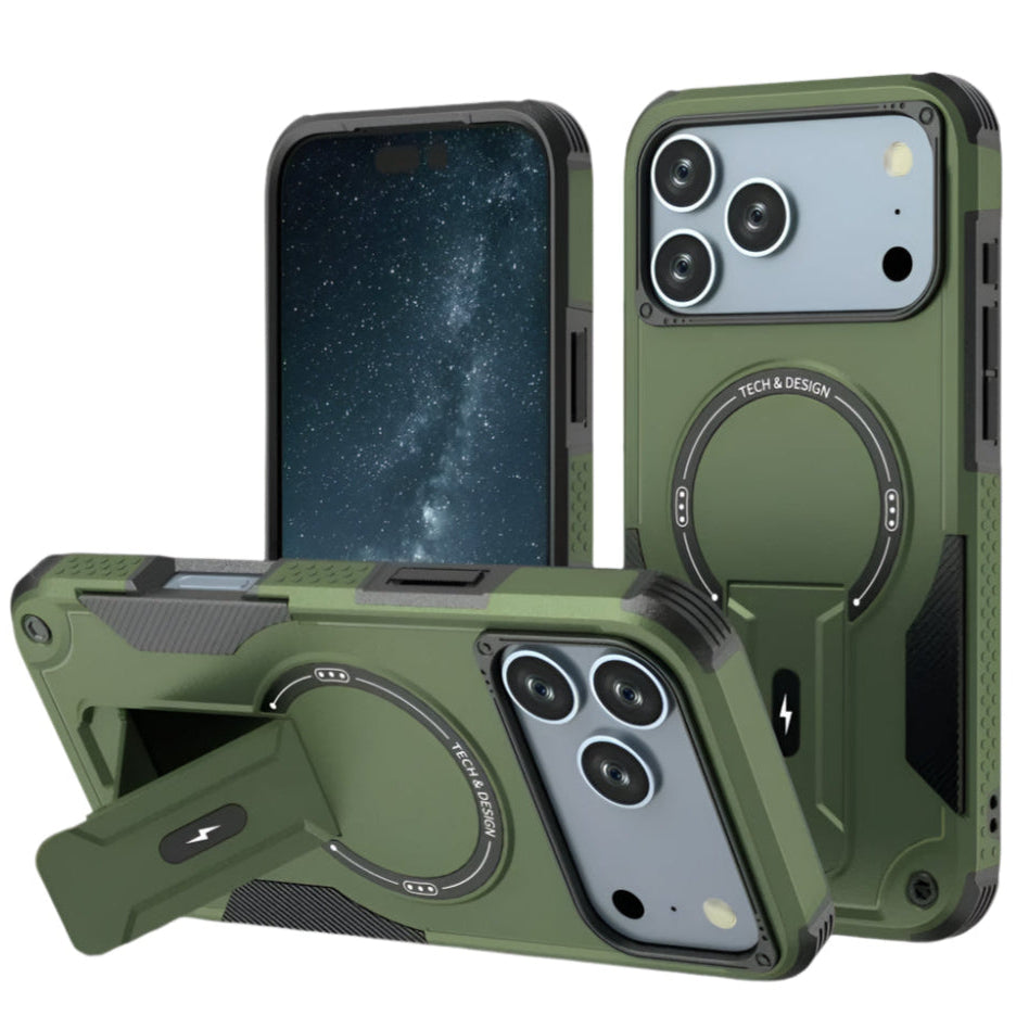 Bunte Outdoor MagSafe/Magnet Hülle/Case mit integriertem Ständer für iPhone 17 Pro, 17 Pro Max | ZITOCASES®