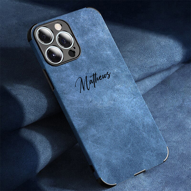 Personalisierte Mikrofaser Hülle/Case mit individuellem Namen/Wort für iPhone | ZITOCASES®