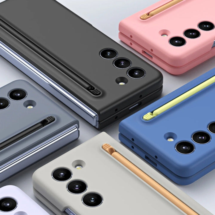 Bunte Plastik Hülle/Case inkl. zusätzlichen Eingabestift auf der Rückseite für Samsung Galaxy Z Fold 6, 5, 4, 3, 2 | ZITOCASES®