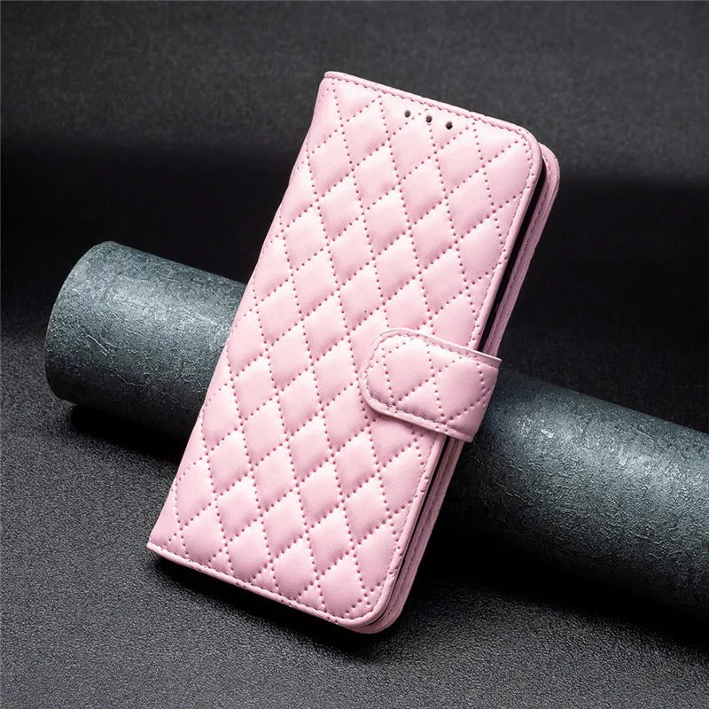 Karierte Kunstleder Klapp Hülle/Flip Case für Oppo Reno 13, 13 Pro, 12, 12 Pro, 11, 11 Pro, 10, 10 Pro, 9, 9 Pro, 9 Pro Plus, 8, 8T, 8 Pro, 7, 7 Pro, 7 SE, 6, 4, 4Z, 4 Pro, Find X8, X8 Pro, X7, X7 Ultra, X6, X6 Pro, X5, X5 Pro | ZITOCASES®