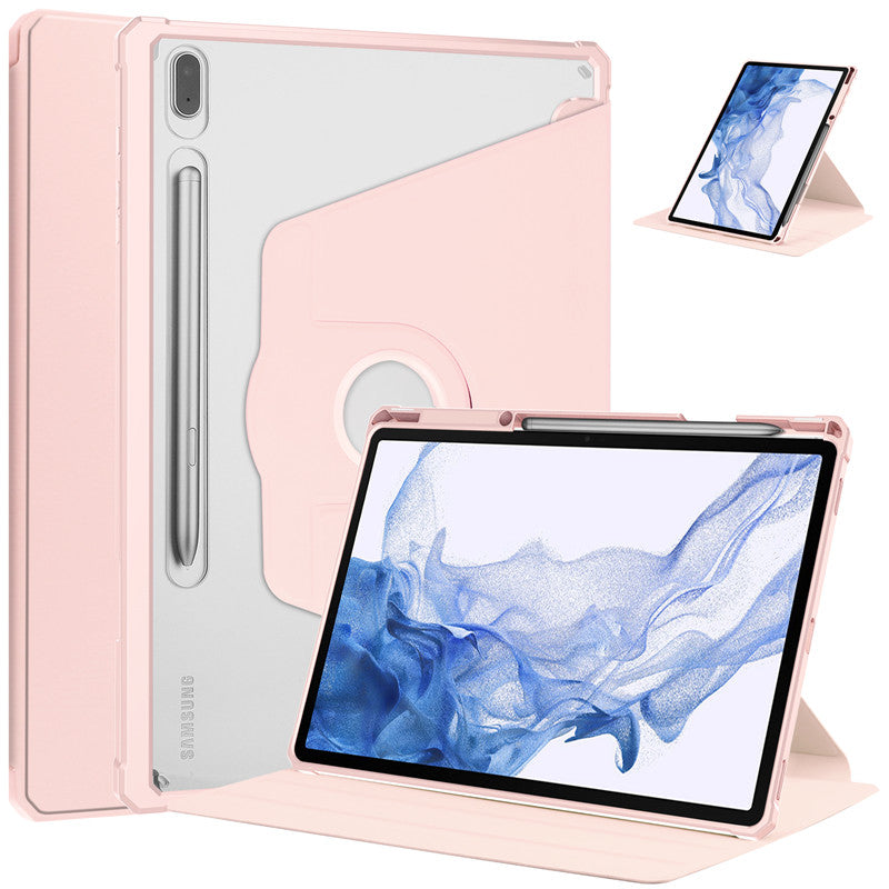 Transparente Airbag Kunstleder Hülle/Case inkl. Ständer/Auflage für Samsung Galaxy Tab S10 Plus, S10 Ultra, S9, S9 Plus, S9 Ultra, S8, S8 Plus, S8 Ultra, S7, S7 Plus, A7, A7 Lite, A8 | ZITOCASES®