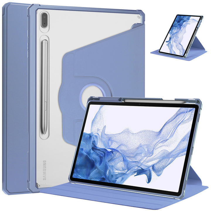 Transparente Airbag Kunstleder Hülle/Case inkl. Ständer/Auflage für Samsung Galaxy Tab S10 Plus, S10 Ultra, S9, S9 Plus, S9 Ultra, S8, S8 Plus, S8 Ultra, S7, S7 Plus, A7, A7 Lite, A8 | ZITOCASES®