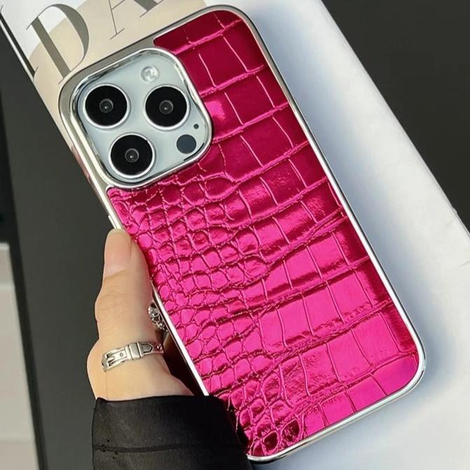 Hochglanz/Laser Krokodil-Leder Optik Hülle/Case für iPhone 16, 16 Plus, 16 Pro, 16 Pro Max, 16e, 15, 15 Plus, 15 Pro, 15 Pro Max, 14, 14 Plus, 14 Pro, 14 Pro Max, 13, 13 Pro, 13 Pro Max, 13 Mini, 12, 12 Pro, 12 Pro Max, 12 Mini, SE, 11 | ZITOCASES®