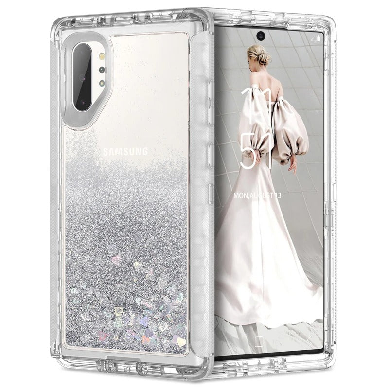 Stoßfeste Liquid/Glitzer Vollschutz Hülle/Case für Samsung Galaxy Note-Serie | ZITOCASES®