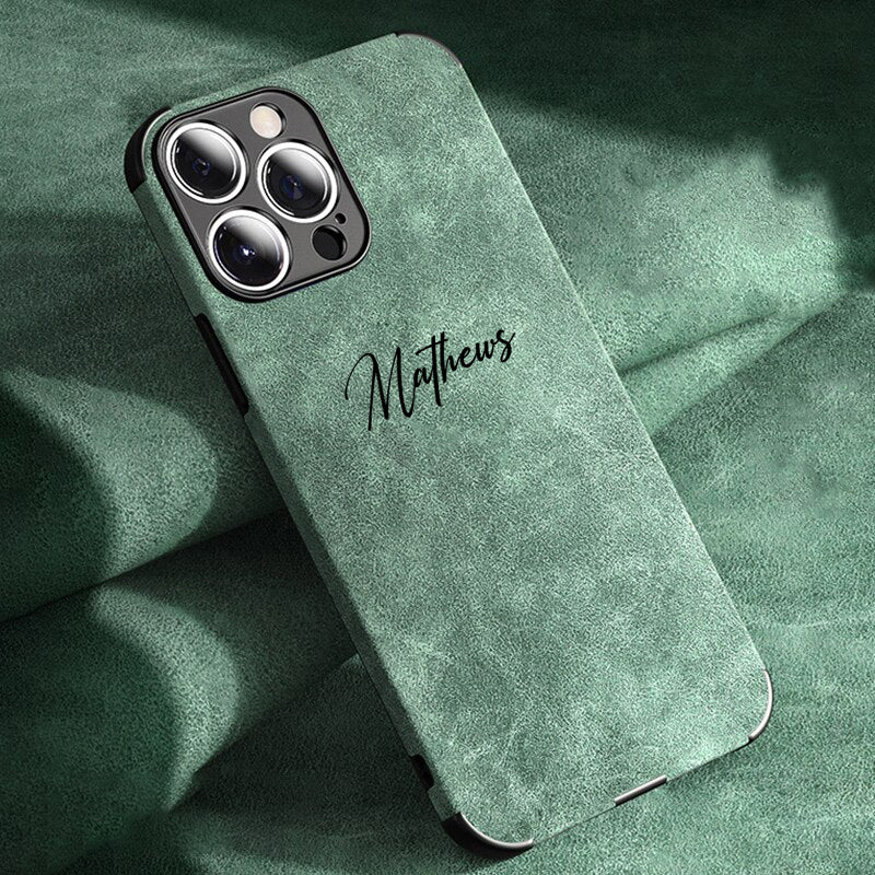 Personalisierte Mikrofaser Hülle/Case mit individuellem Namen/Wort für iPhone | ZITOCASES®