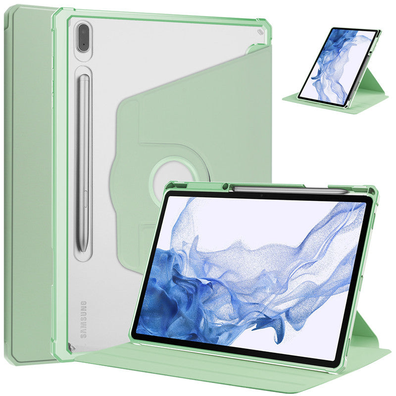 Transparente Airbag Kunstleder Hülle/Case inkl. Ständer/Auflage für Samsung Galaxy Tab S10 Plus, S10 Ultra, S9, S9 Plus, S9 Ultra, S8, S8 Plus, S8 Ultra, S7, S7 Plus, A7, A7 Lite, A8 | ZITOCASES®