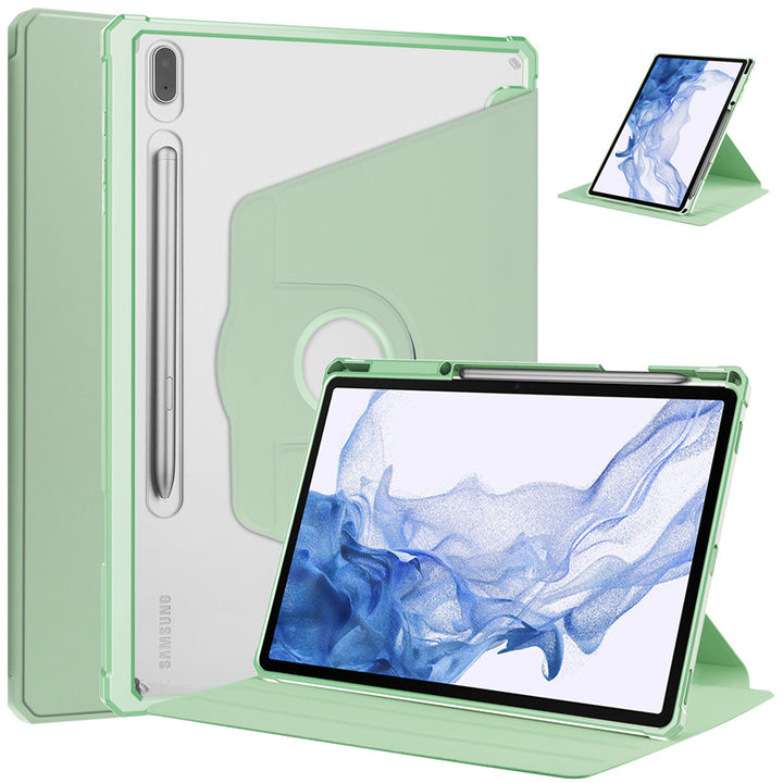 Transparente Airbag Kunstleder Hülle/Case inkl. Ständer/Auflage für Samsung Galaxy Tab S10 Plus, S10 Ultra, S9, S9 Plus, S9 Ultra, S8, S8 Plus, S8 Ultra, S7, S7 Plus, A7, A7 Lite, A8 | ZITOCASES®