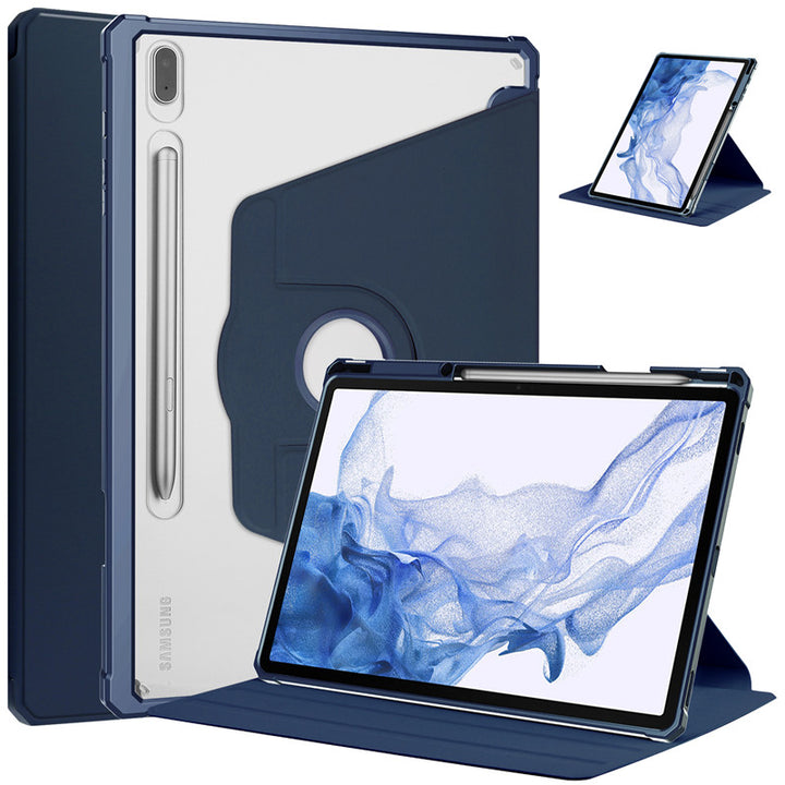 Transparente Airbag Kunstleder Hülle/Case inkl. Ständer/Auflage für Samsung Galaxy Tab S10 Plus, S10 Ultra, S9, S9 Plus, S9 Ultra, S8, S8 Plus, S8 Ultra, S7, S7 Plus, A7, A7 Lite, A8 | ZITOCASES®