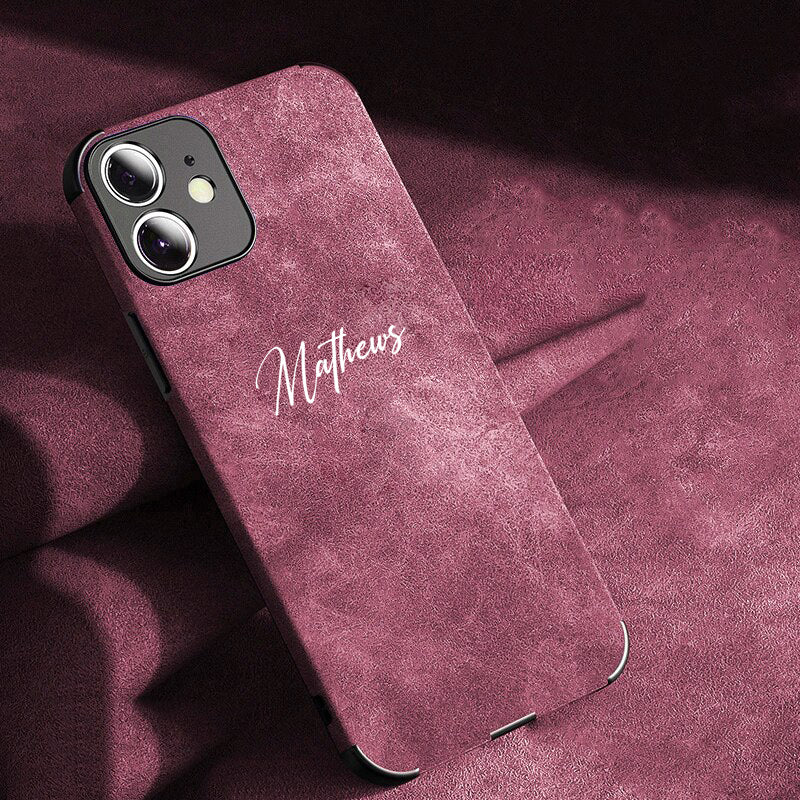 Personalisierte Mikrofaser Hülle/Case mit individuellem Namen/Wort für iPhone | ZITOCASES®