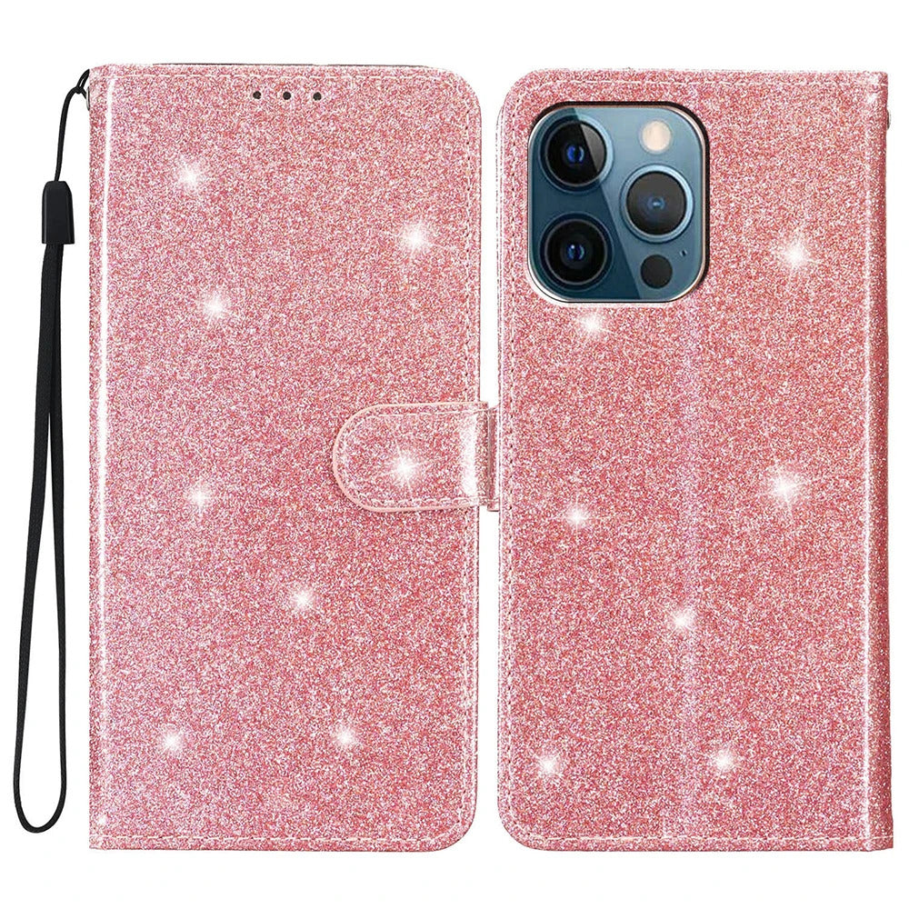 Glitzer Kunstleder Klapp Hülle/Flip Case für Oppo Reno 12, 12 Pro, 11, 11 Pro, 10, 10 Pro, 9, 9 Pro, 9 Pro Plus, 8, 8T, 8 Pro, 7, 7 Pro, 7 SE, 6, 4, 4Z, 4 Pro, Find X7, X7 Ultra, X6, X6 Pro, X5, X5 Pro, X5 Lite, X3 Pro, A16, A16S, A54, A74, A94 | ZITOCASES®