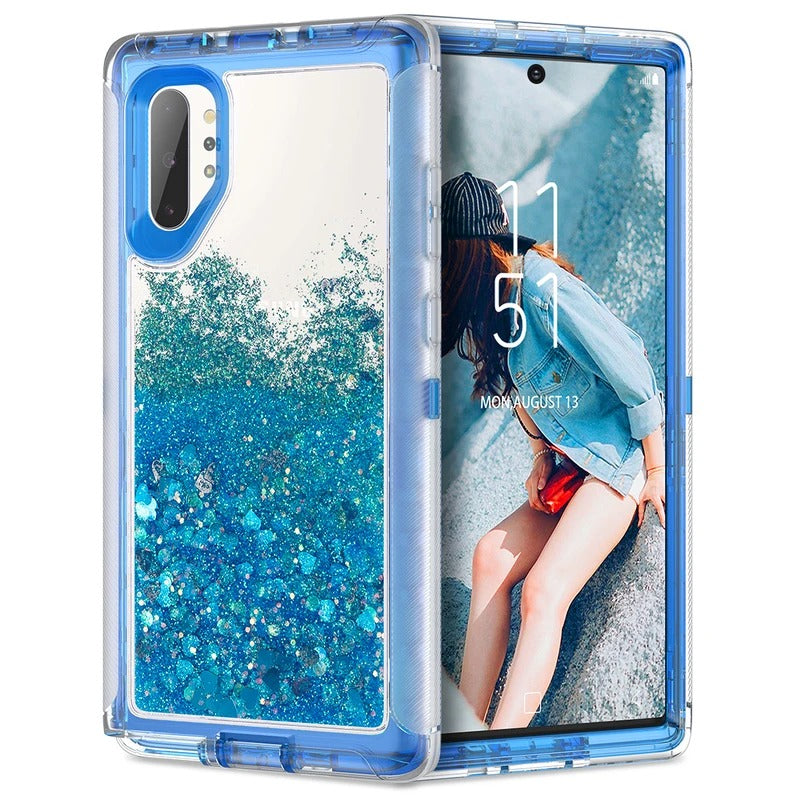 Stoßfeste Liquid/Glitzer Vollschutz Hülle/Case für Samsung Galaxy S25, Note-Serie | ZITOCASES®