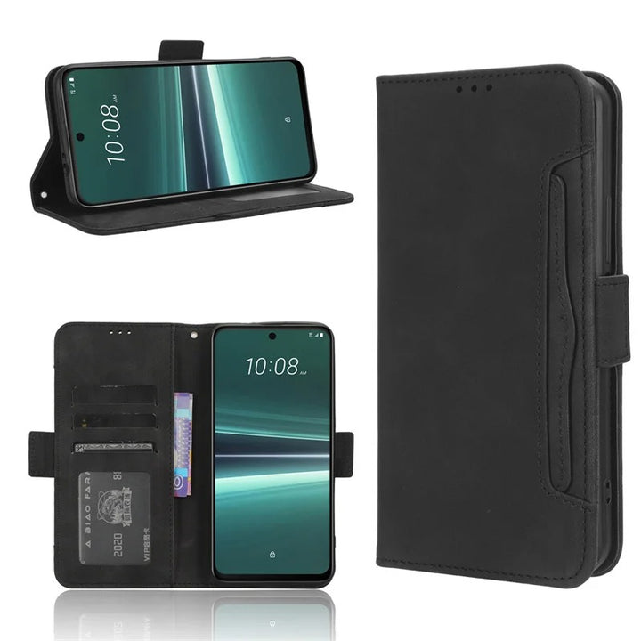 Kunstleder/Kartenfach Wallet Klapp Hülle/Flip Case für HTC U24 Pro, U23 Pro | ZITOCASES®