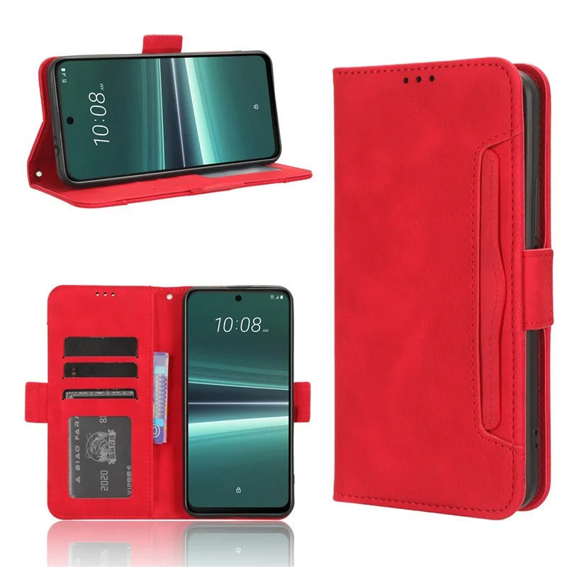 Kunstleder/Kartenfach Wallet Klapp Hülle/Flip Case für HTC U24 Pro, U23 Pro | ZITOCASES®