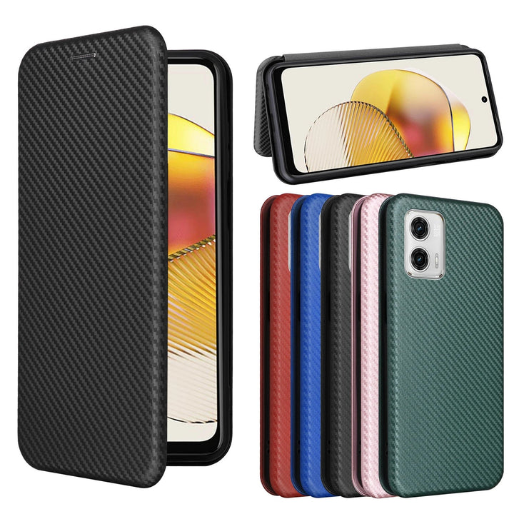 Carbon Klapp Hülle/Case für Motorola Edge 50, 40 - Serie | ZITOCASES®