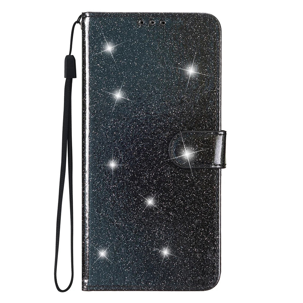 Glitzer Kunstleder Klapp Hülle/Flip Case für Oppo A-Serie | ZITOCASES®