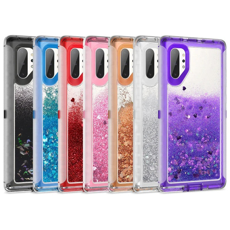 Stoßfeste Liquid/Glitzer Vollschutz Hülle/Case für Samsung Galaxy Note-Serie | ZITOCASES®