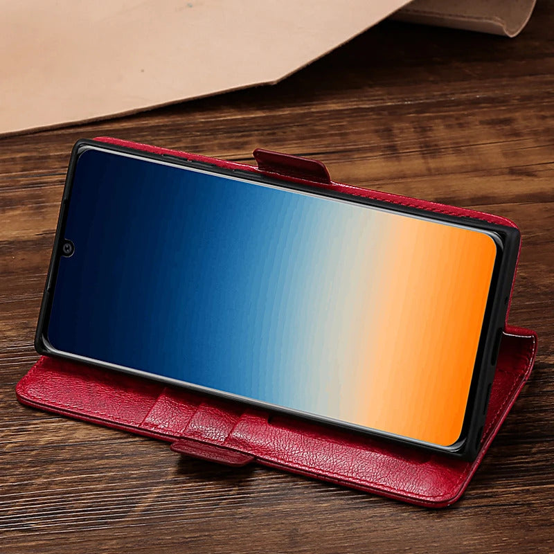 Mehrteilige/Design-Naht Kunstleder Klapp Hülle/Flip Case für Meizu 16, 16 Plus, 17, 17 Pro, 18, 18 Pro, 20 Infinity | ZITOCASES®