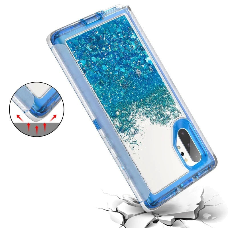 Stoßfeste Liquid/Glitzer Vollschutz Hülle/Case für Samsung Galaxy Note-Serie | ZITOCASES®