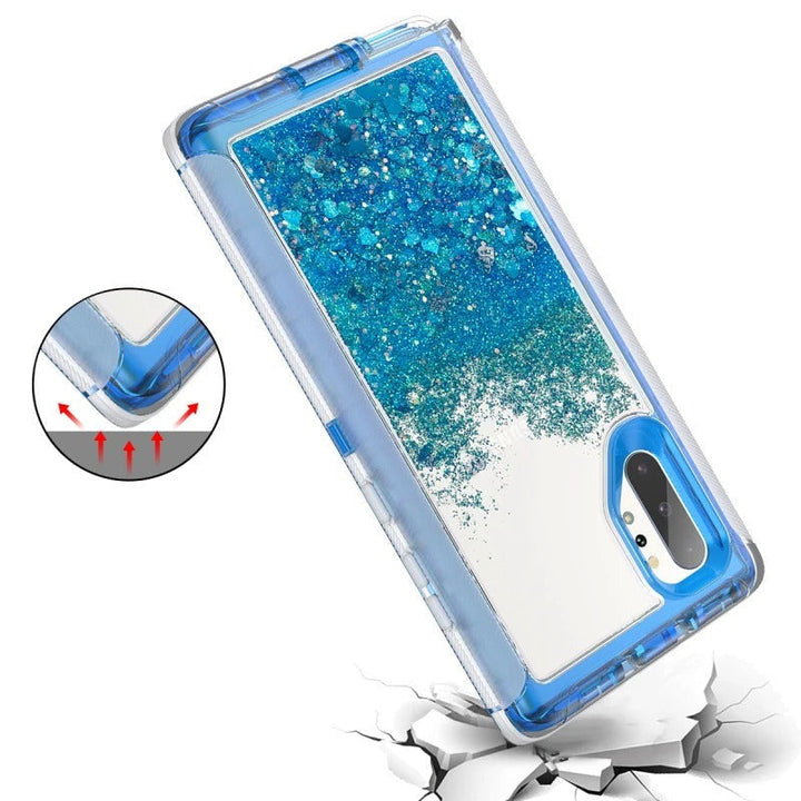 Stoßfeste Liquid/Glitzer Vollschutz Hülle/Case für Samsung Galaxy Note-Serie | ZITOCASES®