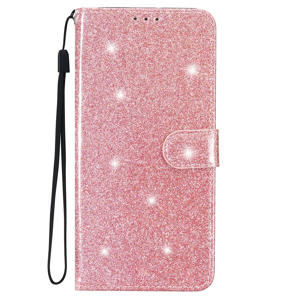 Glitzer Kunstleder Klapp Hülle/Flip Case für Oppo Reno 12- Serie | ZITOCASES®