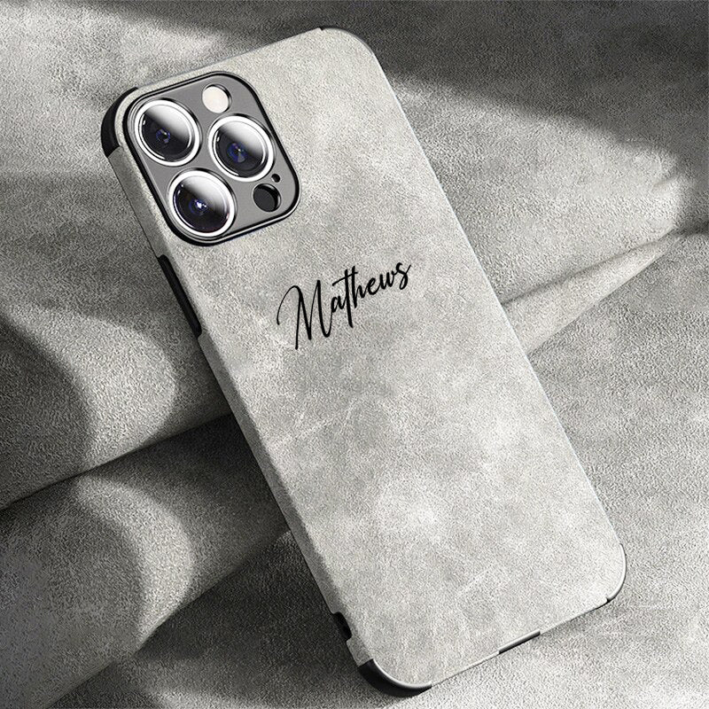 Personalisierte Mikrofaser Hülle/Case mit individuellem Namen/Wort für iPhone | ZITOCASES®