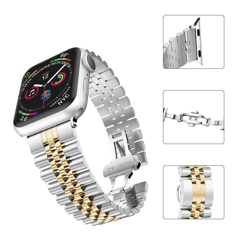 Jubilee Edelstahl Armband für Apple Watch Series 10, 9, 8, 7, 6, 5, 4, 3, 2, 1, SE, Ultra | ZITOCASES®