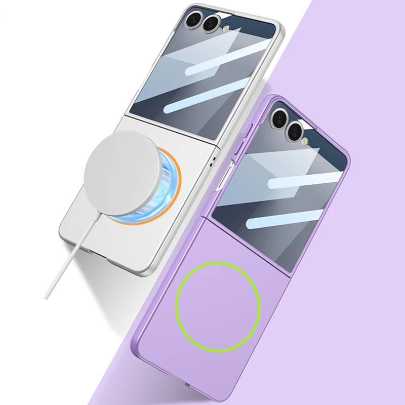 Dünne MagSafe/Magnet Silikon Vollschutz Hülle/Case für Samsung Galaxy Z Flip 7 FE, 7, 6, 5, 4, 3 | ZITOCASES®