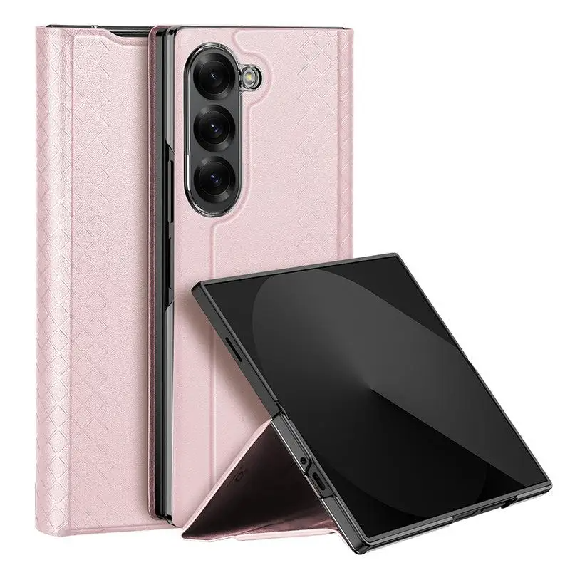 Karierte Kunstleder Klapp Hülle/Flip Case für Samsung Galaxy Z Fold 7, 6, 5, 4, 3, 2 | ZITOCASES®