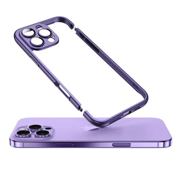 Aluminium Rahmen/Bumper Hülle/Case inkl. Kamera Vollschutz-Abdeckung für iPhone 16, 15-Serie | ZITOCASES®