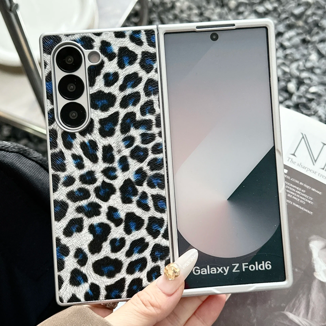 Kunstleder Leopard Hülle/Case für Samsung Galaxy Z Fold 7, 6, 5, 4, 3, 2 | ZITOCASES®