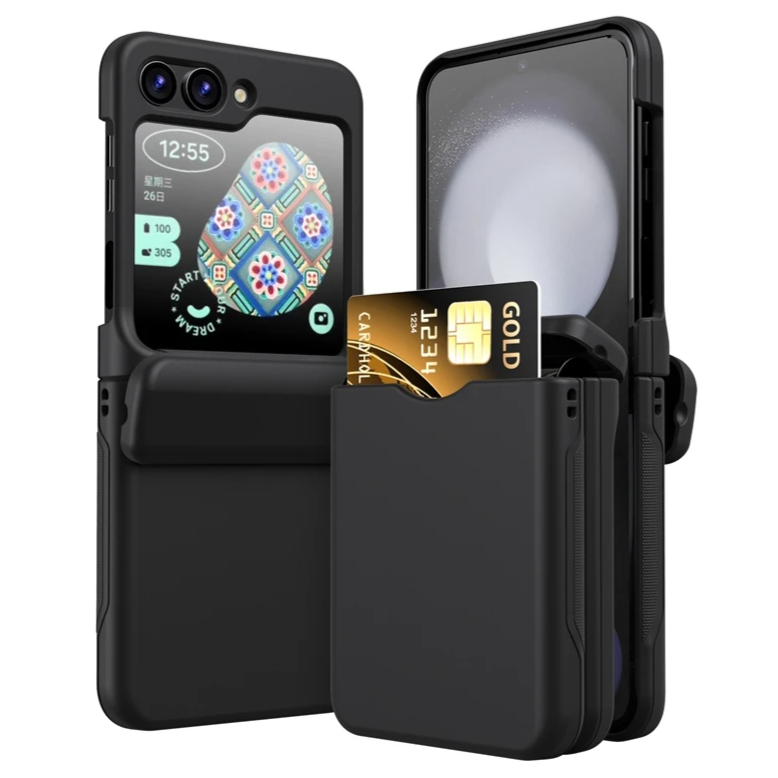 Business Hülle/Case mit Kreditkartenfach für Samsung Galaxy Z Flip 7 FE, 7, 6, 5, 4, 3 | ZITOCASES®