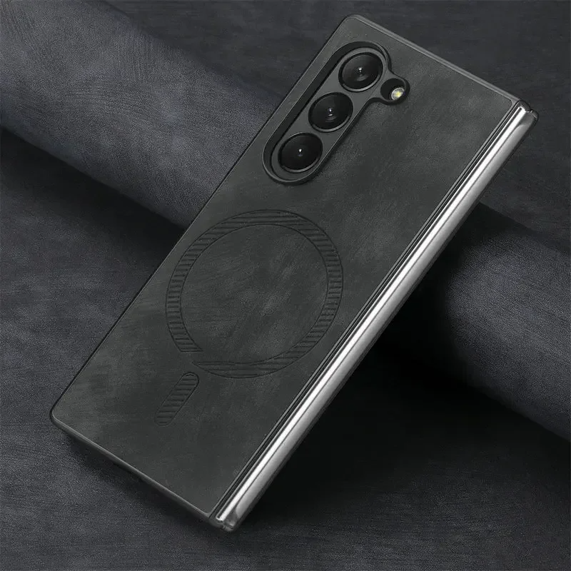 Kunstleder/Wildleder MagSafe/Magnet Hülle/Case für Samsung Galaxy Z Fold 7, 6, 5, 4, 3, 2 | ZITOCASES®