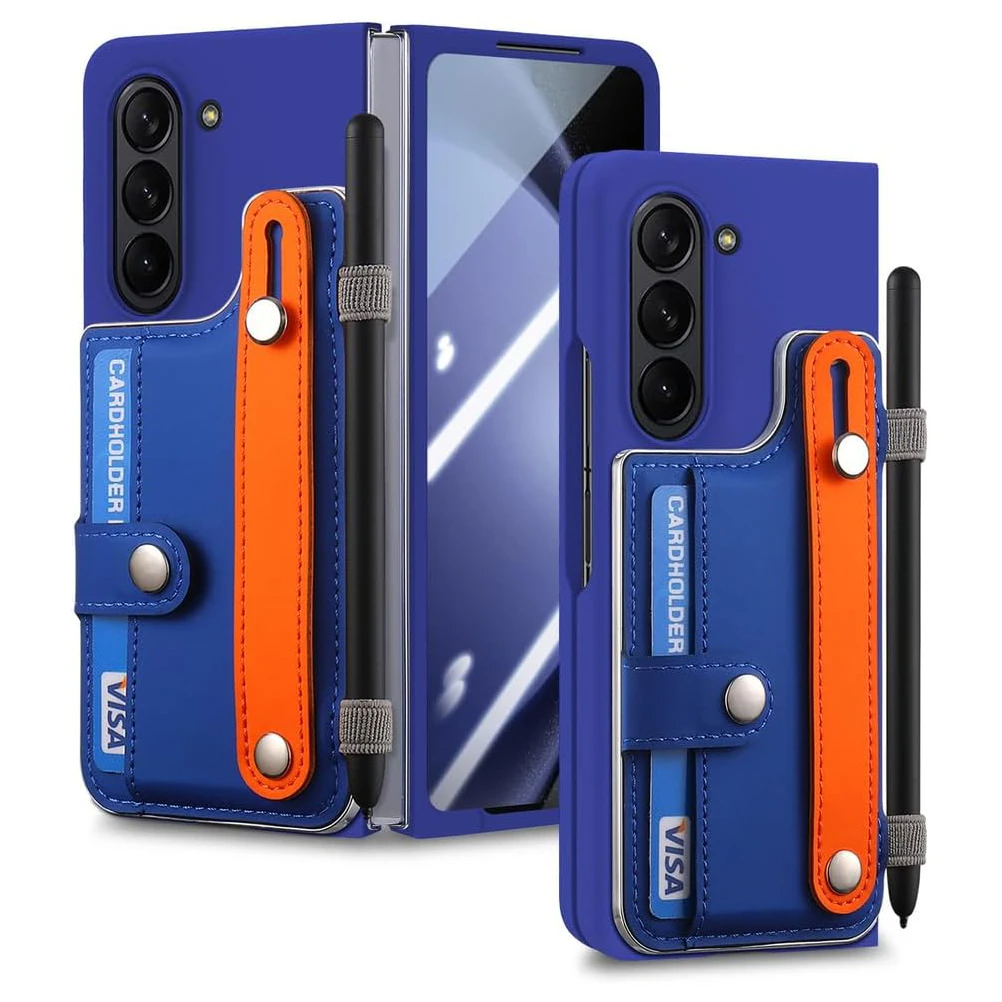 Bunte Kunstleder Hülle/Case inkl. Handschlaufe + Stifthalter für Samsung Galaxy Z Fold 7, 6, 5, 4, 3, 2 | ZITOCASES®