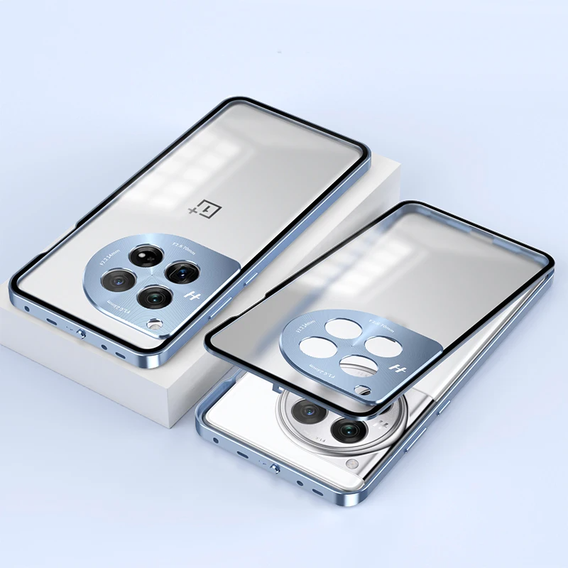 Edelstahl/Panzerglas Hülle/Case für OnePlus 13R, 13, 12R, 12, 11, 10T, 10 Pro, 9, 9 Pro, 8, 8 Pro, 8T, Nord 4, 3, 2, CE | ZITOCASES®