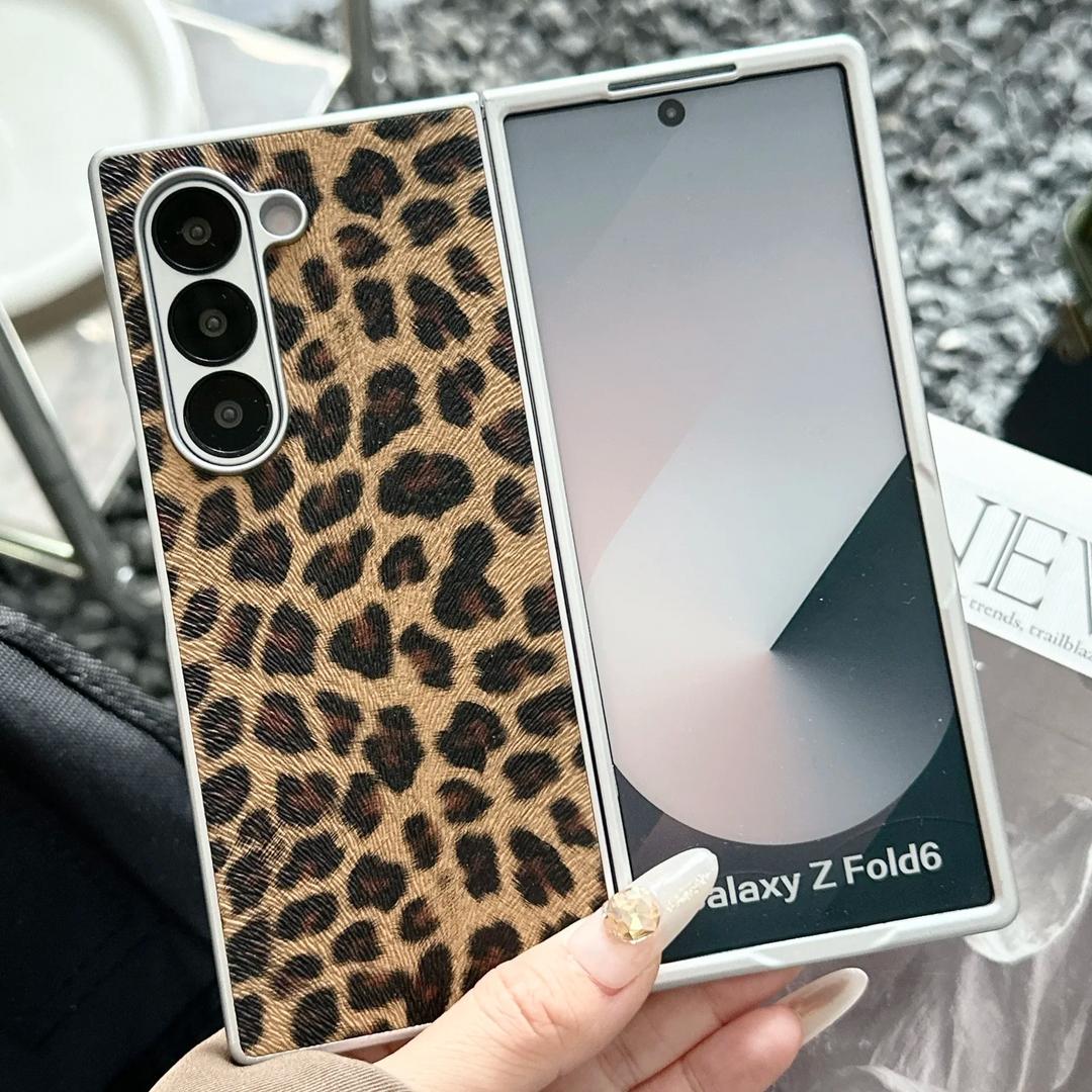 Kunstleder Leopard Hülle/Case für Samsung Galaxy Z Fold 7, 6, 5, 4, 3, 2 | ZITOCASES®